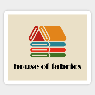 Retro House of Fabrics Magnet